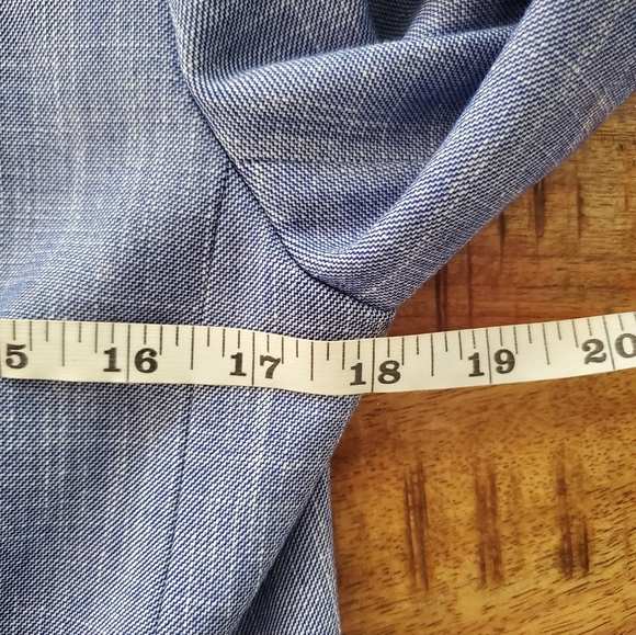 Ann Taylor Cutaway Blazer in Cross Weave Blue Size 4 NWT - Picture 13 of 15